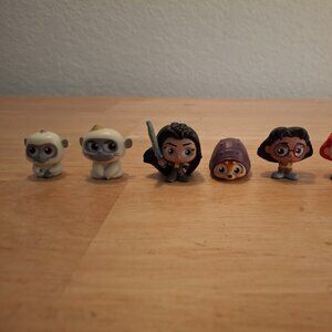 Disney Doorables Lot of 7 From Turning Red and Raya